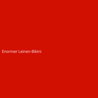 Enormer Leinen-Bikini