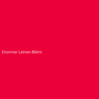 Enormer Leinen-Bikini