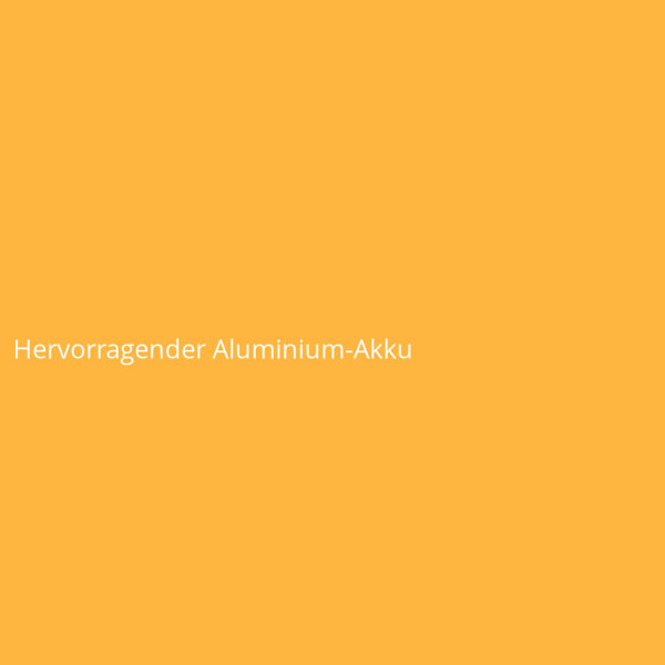 Hervorragender Aluminium-Akku