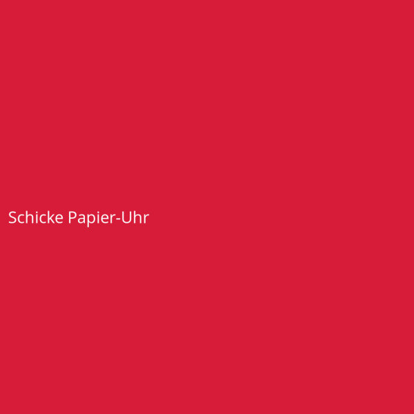 Schicke Papier-Uhr
