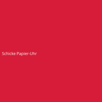 Schicke Papier-Uhr