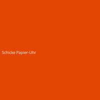 Schicke Papier-Uhr