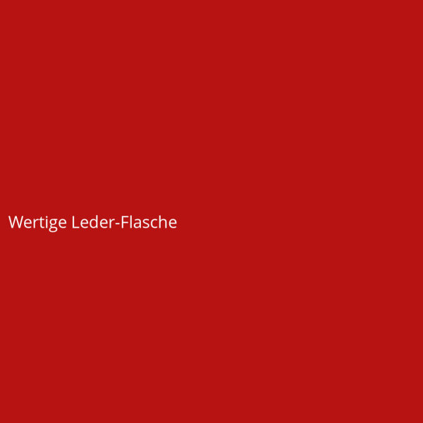 Wertige Leder-Flasche